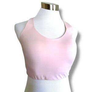 Athleta Advance Sports Bra Sz 36DD Nude Beige Wireless High Imapct Racerback